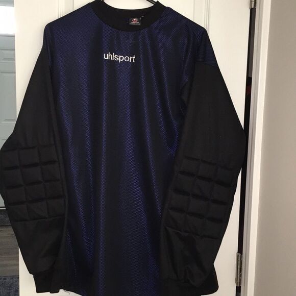 Vintage Uhlsport padded Soccer Old Men’s over size Goalie GK Jersey M retro - Picture 1 of 4